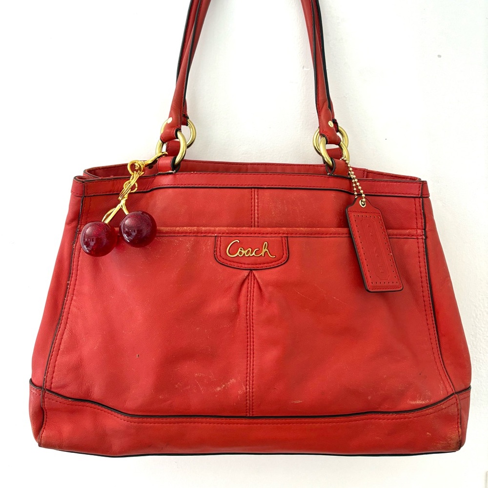 Coach Cherry Red Shoulder Bag